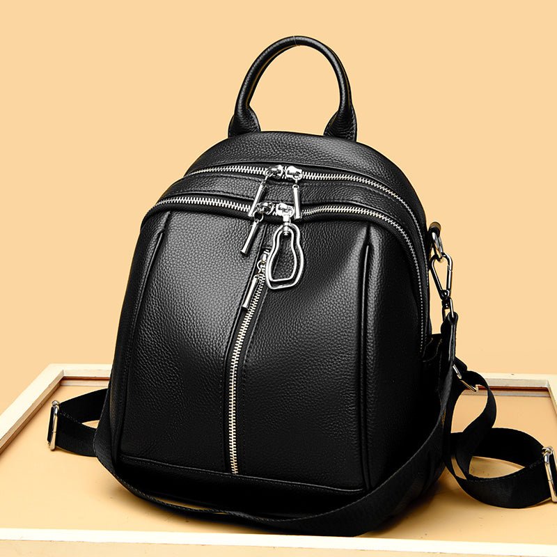 Elegance in Motion: Genuine Leather Women's Backpack