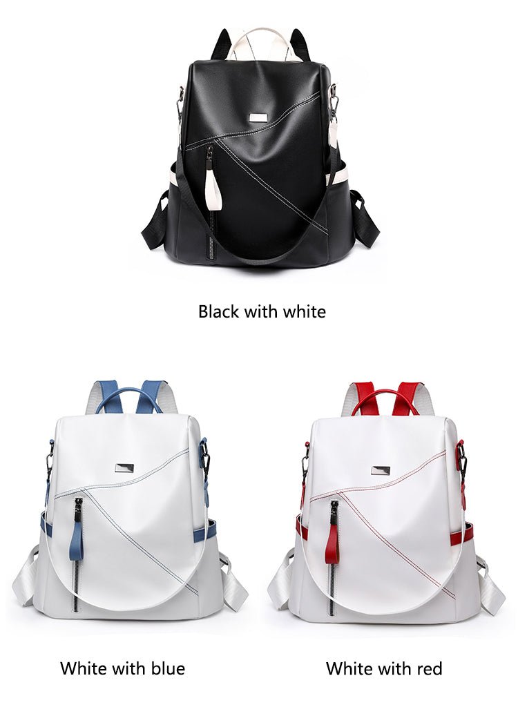 Secure and Stylish: Soft Leather Women's Backpack