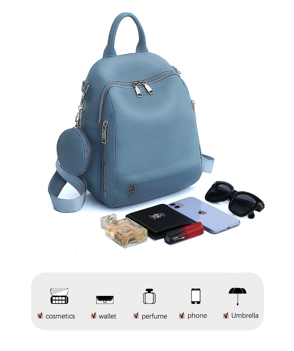 Leather School & Travel Backpack: High Quality