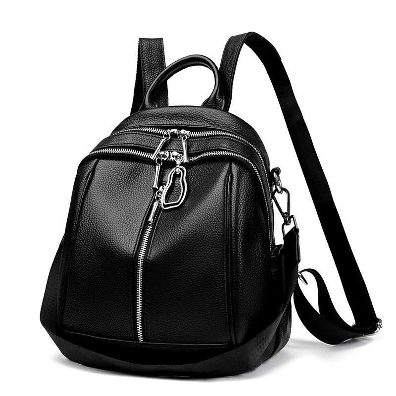 Elegance in Motion: Genuine Leather Women's Backpack