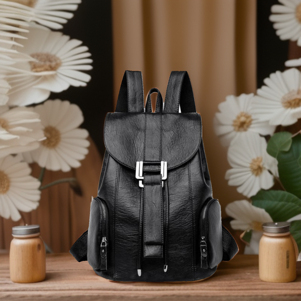 Mochila Leather Backpack