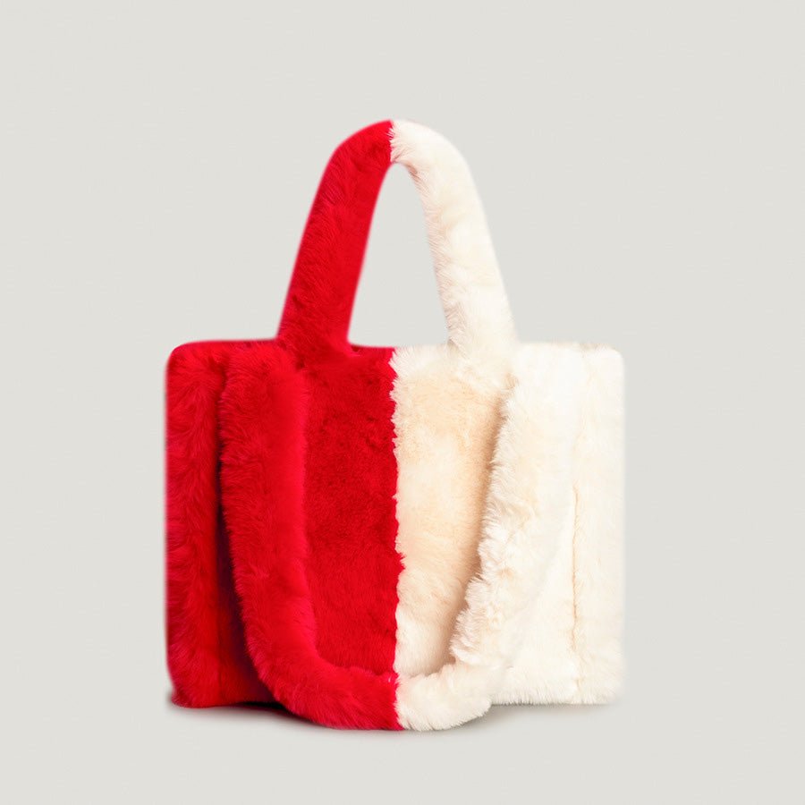 LUXURY FAUX FUR TOTE BAG