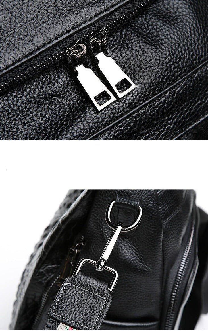 Genuine Leather Alligator Pattern Women's Backpack