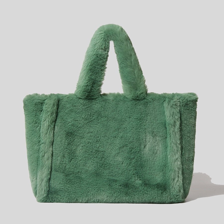 LUXURY FAUX FUR TOTE BAG