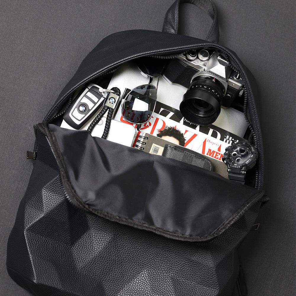 Foldable geometric backpack