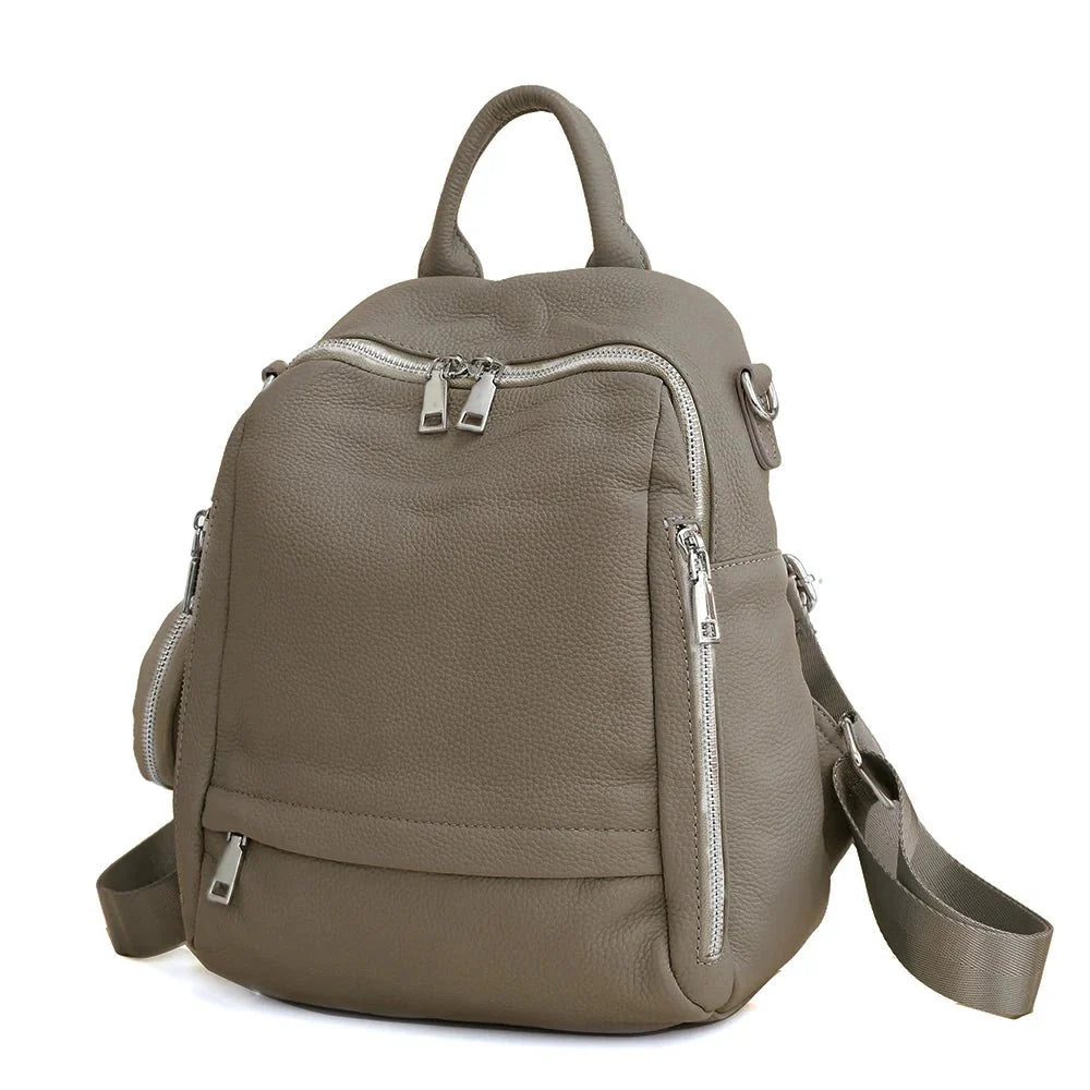 Leather School & Travel Backpack: High Quality