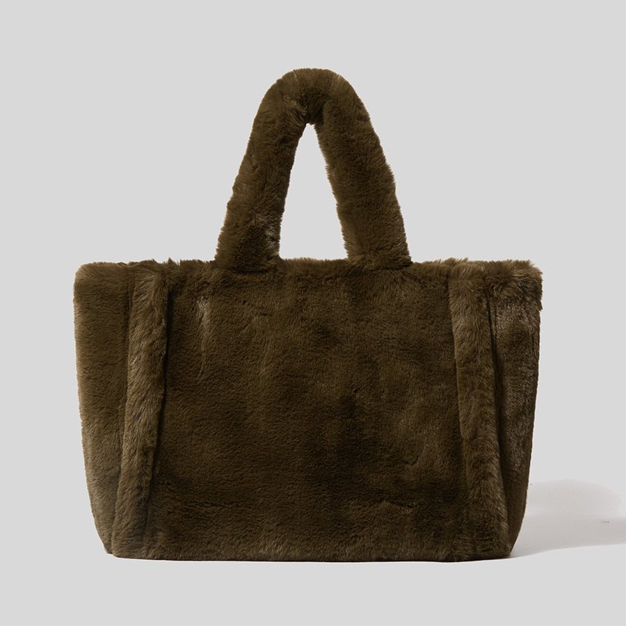 LUXURY FAUX FUR TOTE BAG