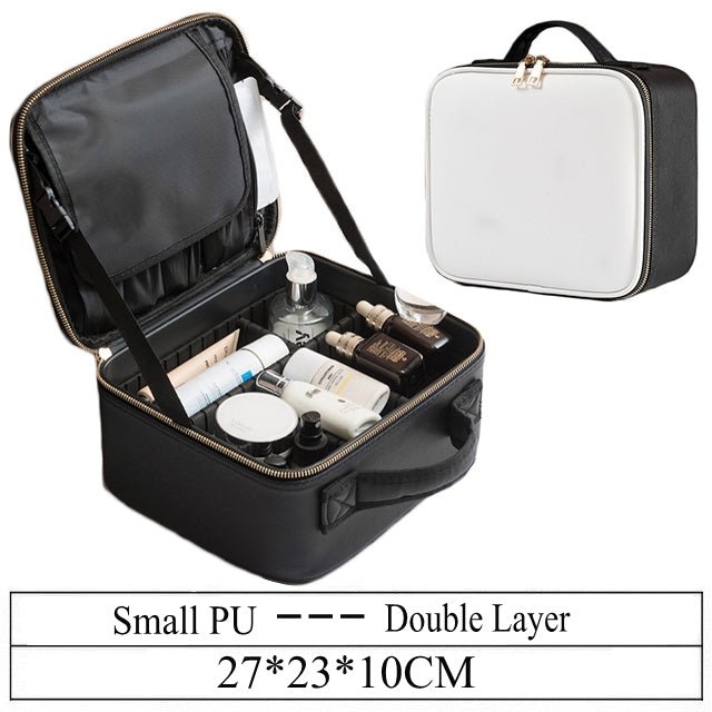 Beauty On-The-Go: Fashion PU Makeup Bag for Women