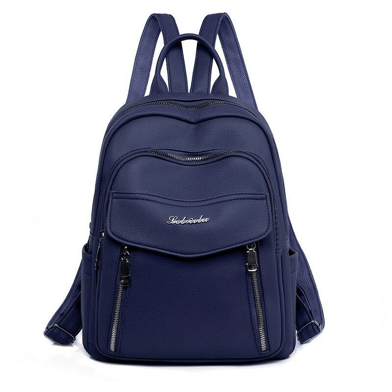 Enhance your day's experience with this Leather Backpack