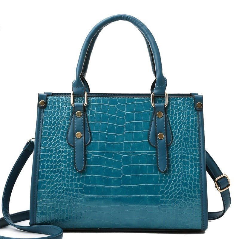 Exquisite Allure: Luxury Crocodile Pattern Shoulder Bag