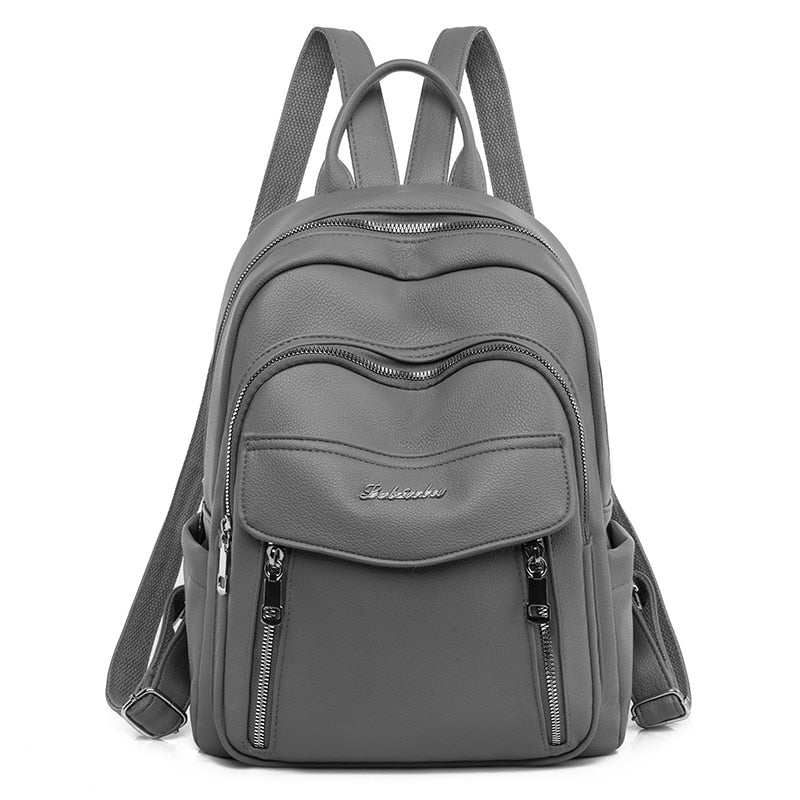 Enhance your day's experience with this Leather Backpack