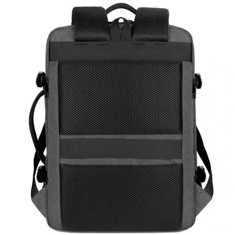 Sac à dos de voyage classique pour hommes, sac à dos d'affaires, extensible, USB, grande capacité, étanche, pour ordinateur portable, à la mode