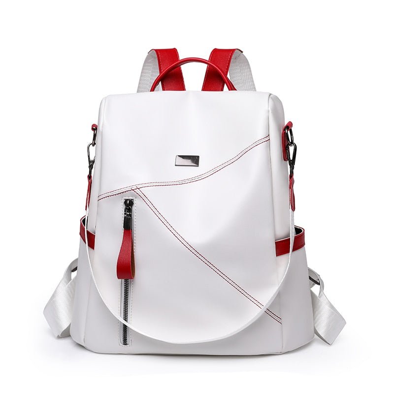 Secure and Stylish: Soft Leather Women's Backpack