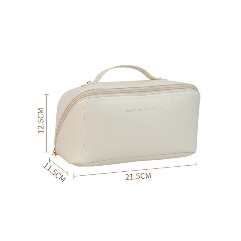 EFFICIENT ELEGANCE: LARGE-CAPACITY WATERPROOF TRAVEL COSMETIC BAG