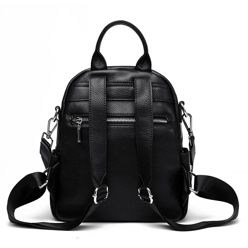 Elegance in Motion: Genuine Leather Women's Backpack