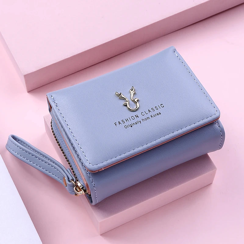 Luxury Brand Elegant PU Leather Mini Wallet