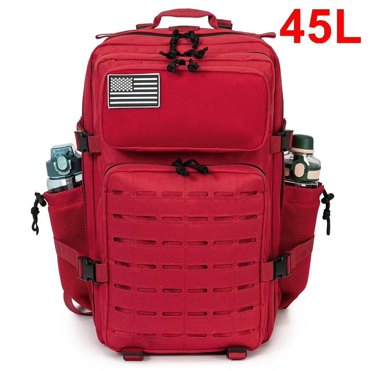 QT & QY 25L/45L sac à dos militaire tactique pour hommes et femmes sac d'assaut de l'armée petit sac à dos d'école avec porte-bouteille