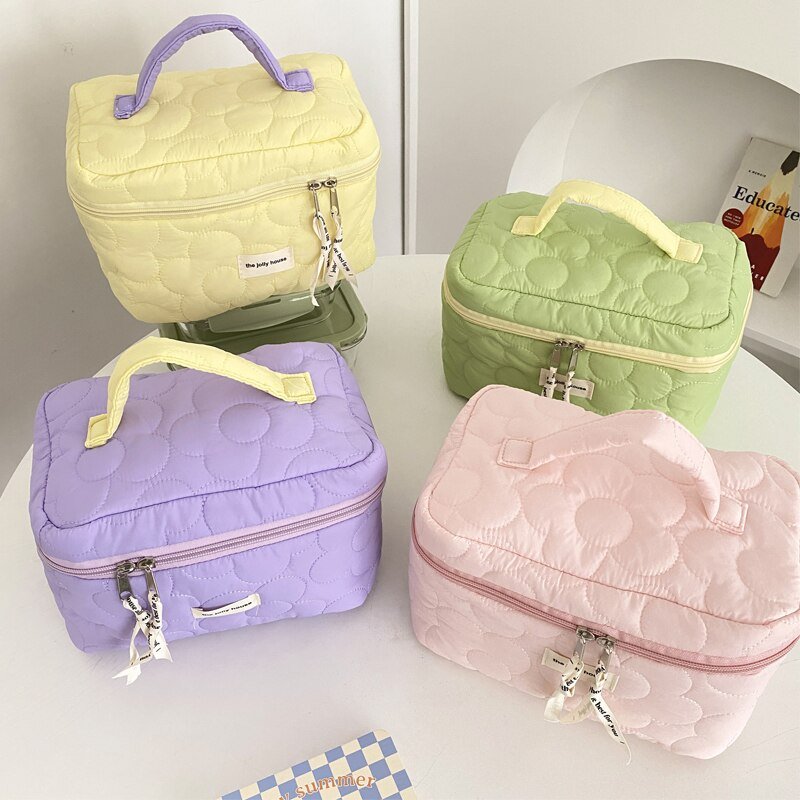 Cute Fluffy Marshmallow Cosmetic Bag