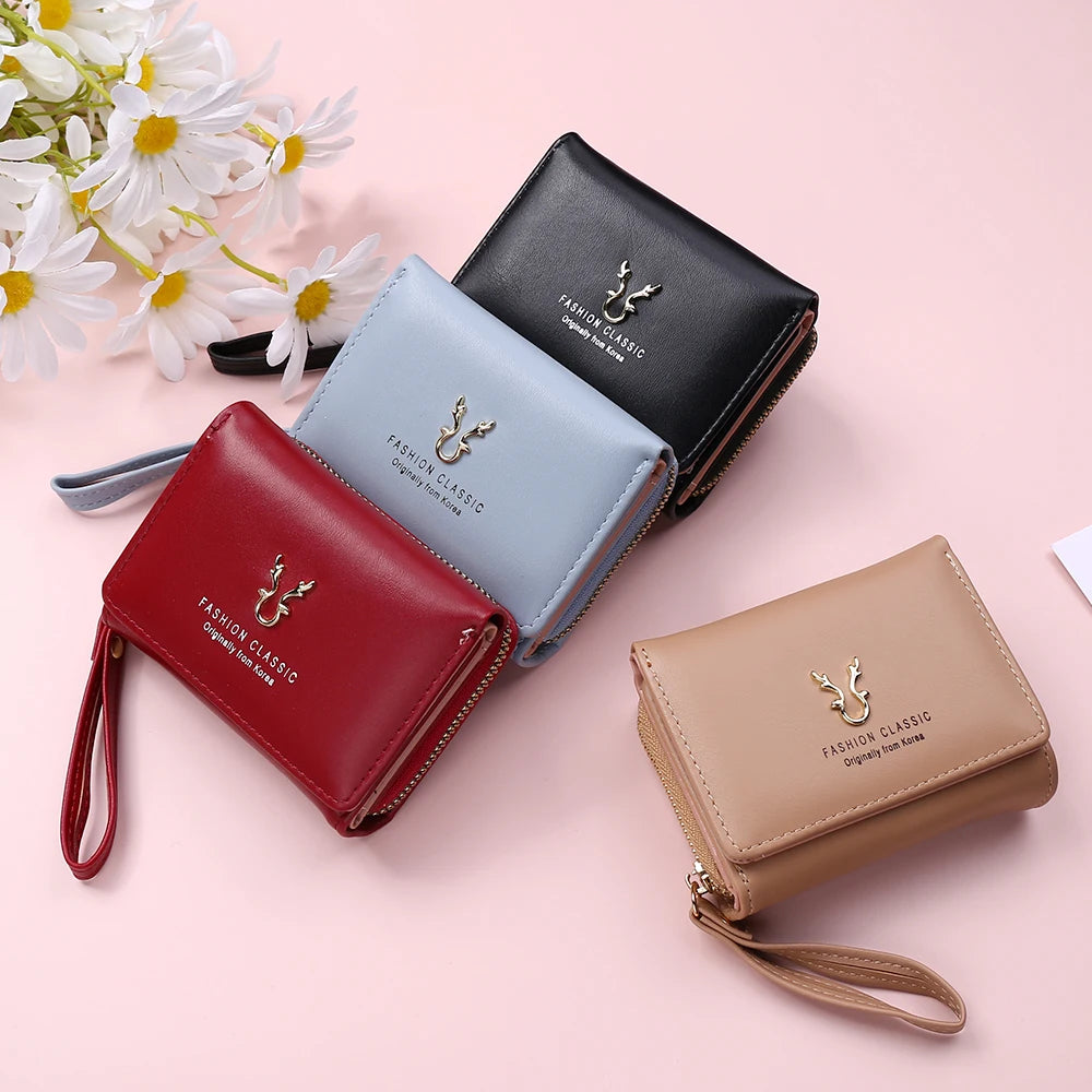 Luxury Brand Elegant PU Leather Mini Wallet