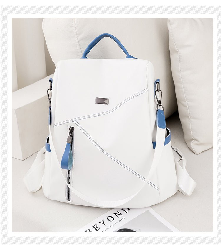 Secure and Stylish: Soft Leather Women's Backpack