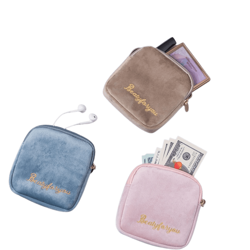 Velvet Makeup Bag