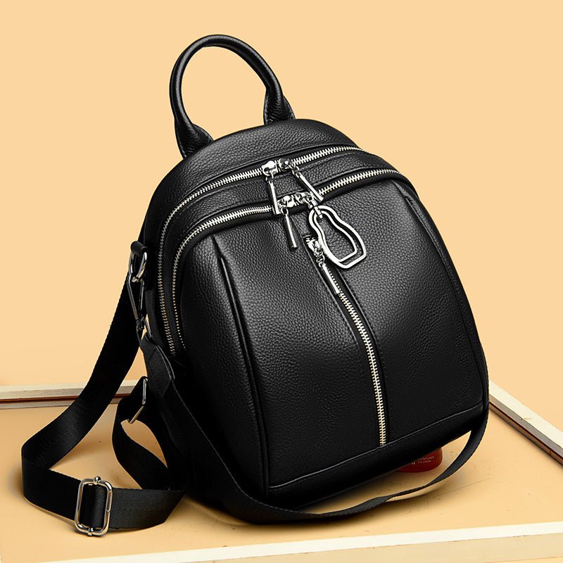 Elegance in Motion: Genuine Leather Women's Backpack