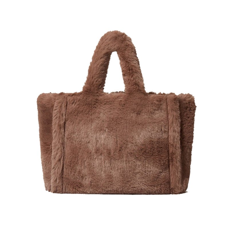 LUXURY FAUX FUR TOTE BAG