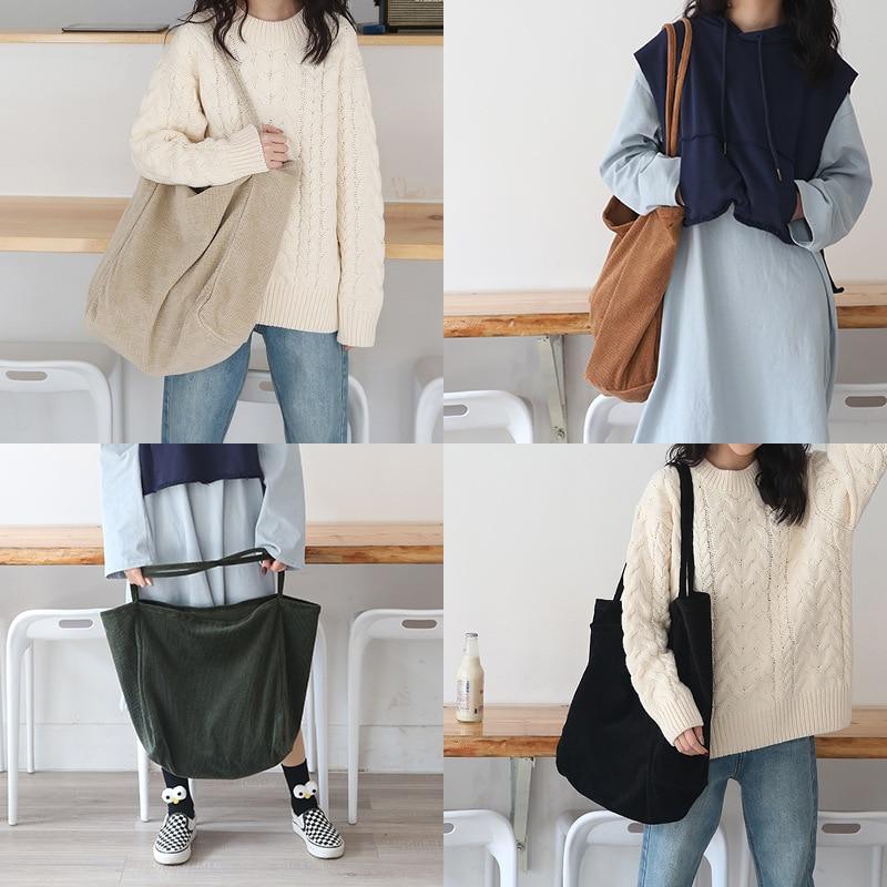 Fashion Corduroy Shoulder Bag