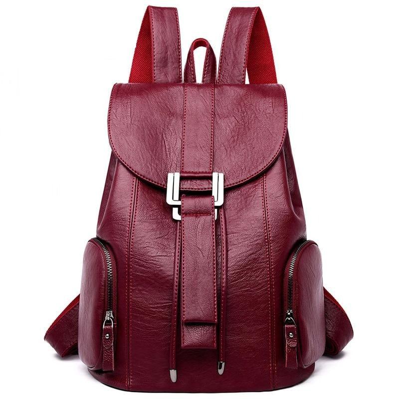 Mochila Leather Backpack