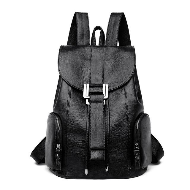 Mochila Leather Backpack